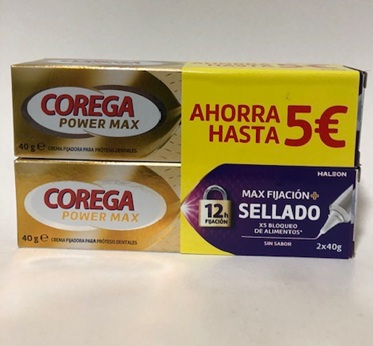 DUPLO COREGA MAXIMA FIJACION Y SELLADO 2 X 40 GR