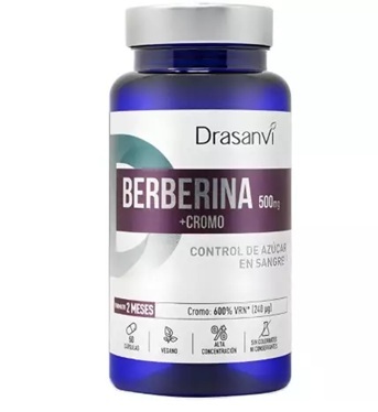 BERBERINA 500 mgr + CROMO 60 CAP DRASANVI