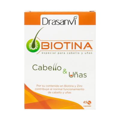 BIOTINA 400 MGR CABELLO Y UÑAS 45 COMP DRASANVI