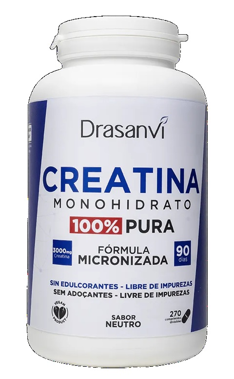 CREATINA MONOHIDRATO MICRONIZADA 270 COMP DRASANVI