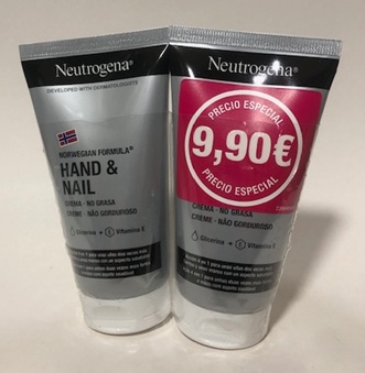 DUPLO NEUTROGENA CREMA DE MANOS Y UÑAS 2X75 ML