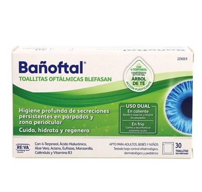 BAÑOFTAL TOALLITAS OFTALMICAS BLEFASAN 30 UD