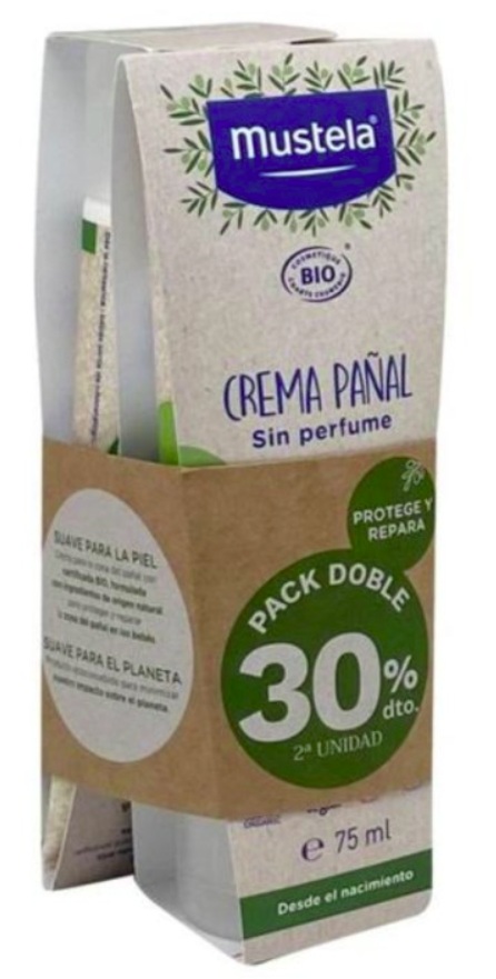 DUPLO MUSTELA BIO CREMA PAÑAL 2 X 75 ML