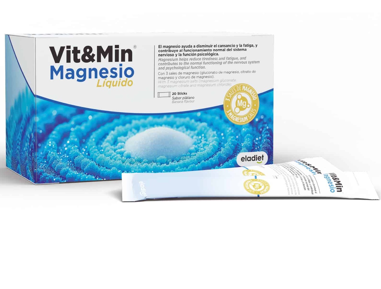 MAGNESIO LIQUIDO VIT&MIN 20 STICKS ELADIET