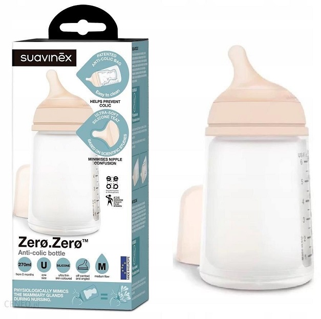 BIBERON ANTICOLICO 270 ML TET.M SILICONA SUAVINEX