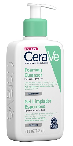 CERAVE GEL LIMPIADOR ESPUMOSA 236 ML