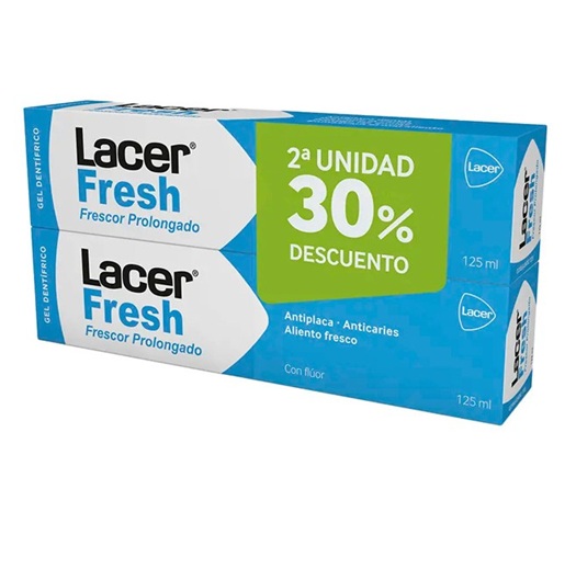 DUPLO LACER FRESH GEL DENTIFRICO 2 X125 ML