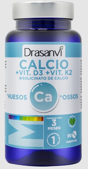 MINERAL CALCIO + VIT D3 +VIT K2 90 COMP DRASANVI