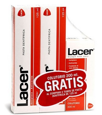 DUPLO LACER PASTA 125 ML+COLUTORIO 200ML