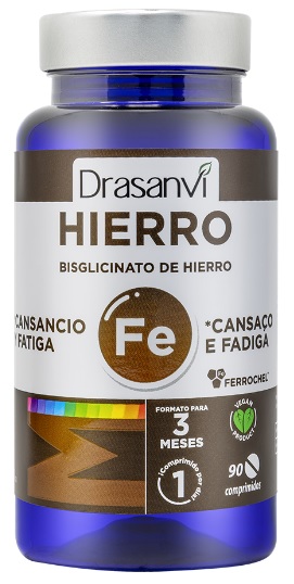 MINERAL HIERRO BISGLICINATO 90 COMP DRASANVI