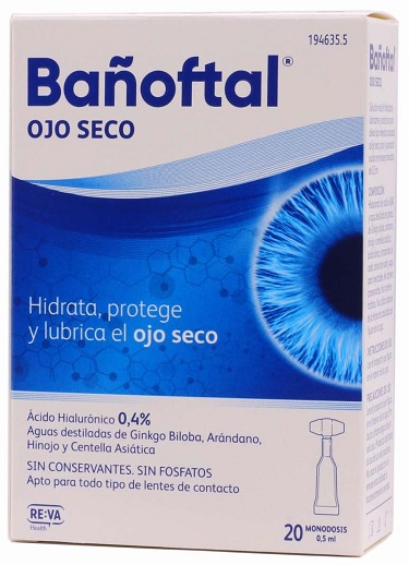 BAÑOFTAL OJO SECO 20 MONODOSIS