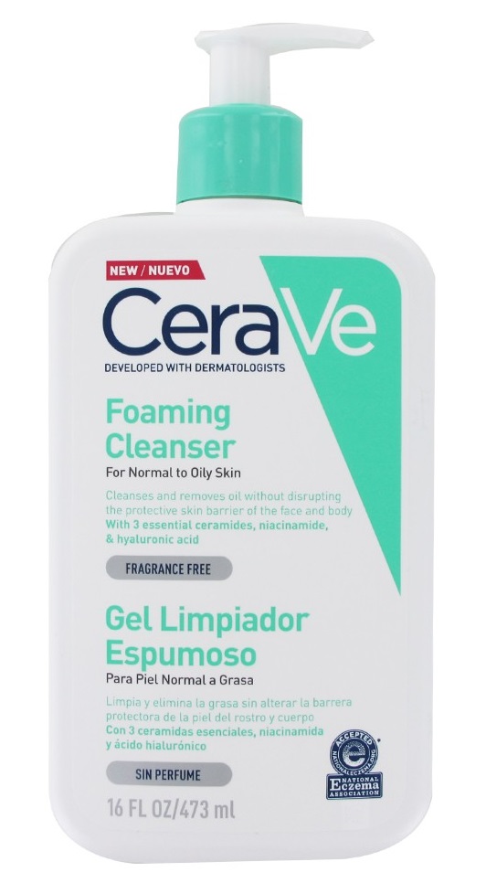 CERAVE GEL LIMPIADOR ESPUMOSA 473 ML