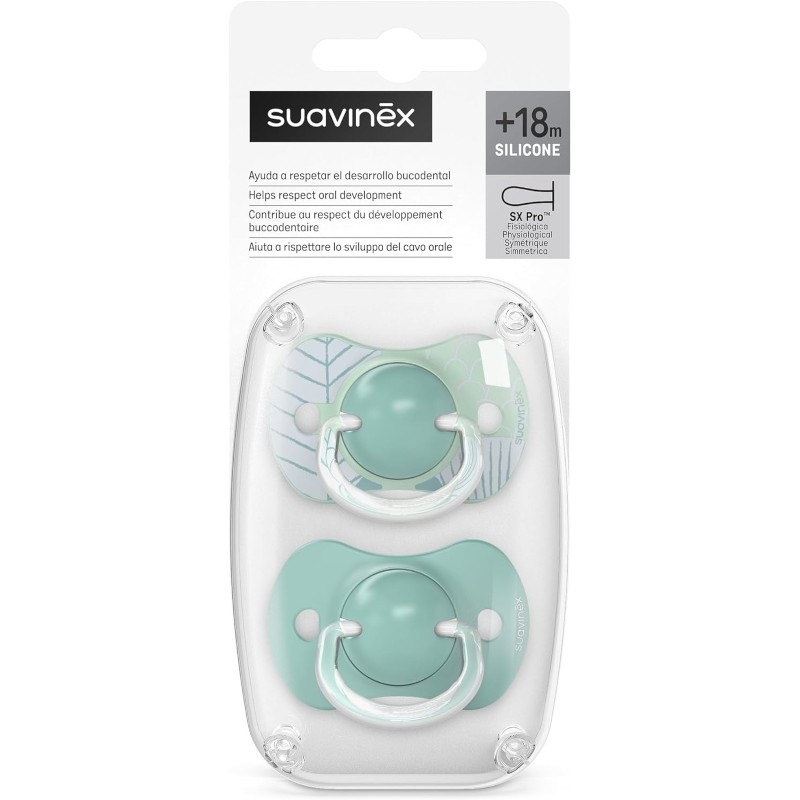 CHUPETE FISIOLOGICO SX PRO +18 M SILICONA 2 UD