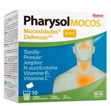 PHARYSOL MOCOS Y DEFENSAS 10 SOBRES EFERVESC