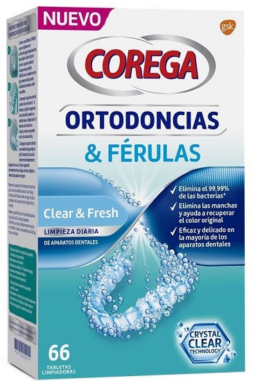 COREGA ORTODONCIA 66 PASTILLAS LIMPIADORAS