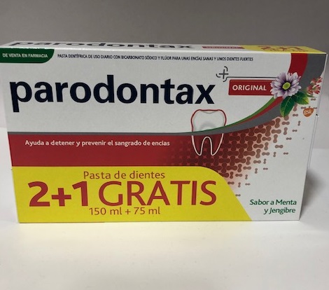 TRIPLO PARODONTAX ORIGINAL FLUOR 3X75ML