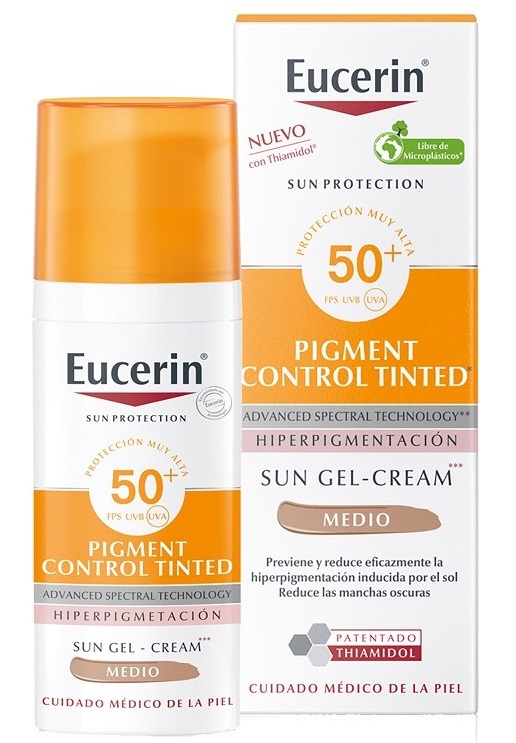 EUCERIN SOLAR 50+ PIGMENT CONTROL COLOR MEDIO 50ML