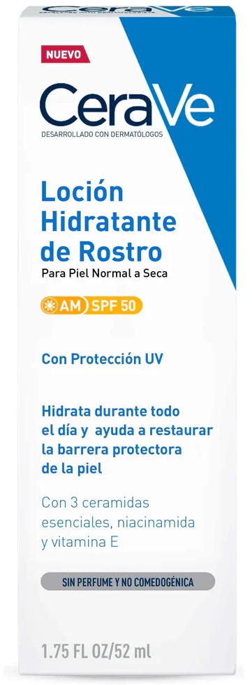 CERAVE LOCION HIDRATANTE ROSTRO SPF50 52 ML