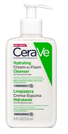 CERAVE CREMA-ESPUMA LIMPIADORA HIDRATANTE 236 ML