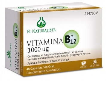 VITAMINA B12 1000 mcg 48 CAP EL NATURALISTA