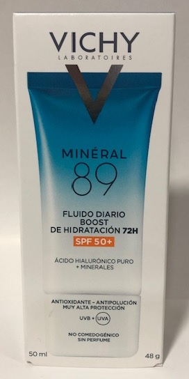 VICHY MINERAL 89  FPS 50+ FLUIDO HIDRATANTE 50 ML