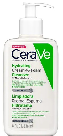 CERAVE CREMA-ESPUMA LIMPIADORA HIDRATANTE 473 ML