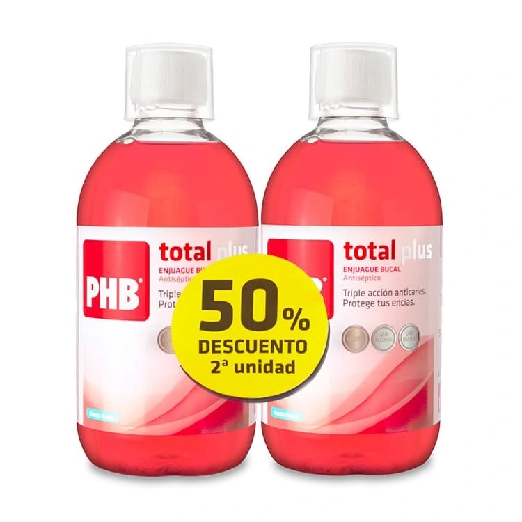 DUPLO PHB COLUTORIO TOTAL PLUS  2X500ML.
