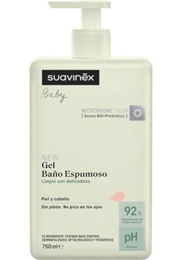 SUAVINEX GEL  CREMA BAÑO SUAVE SIN JABON 750 ML