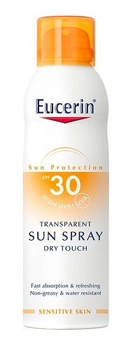 EUCERIN SOLAR 30 AEROSOL TRANSP.TOQUE SECO 200ML